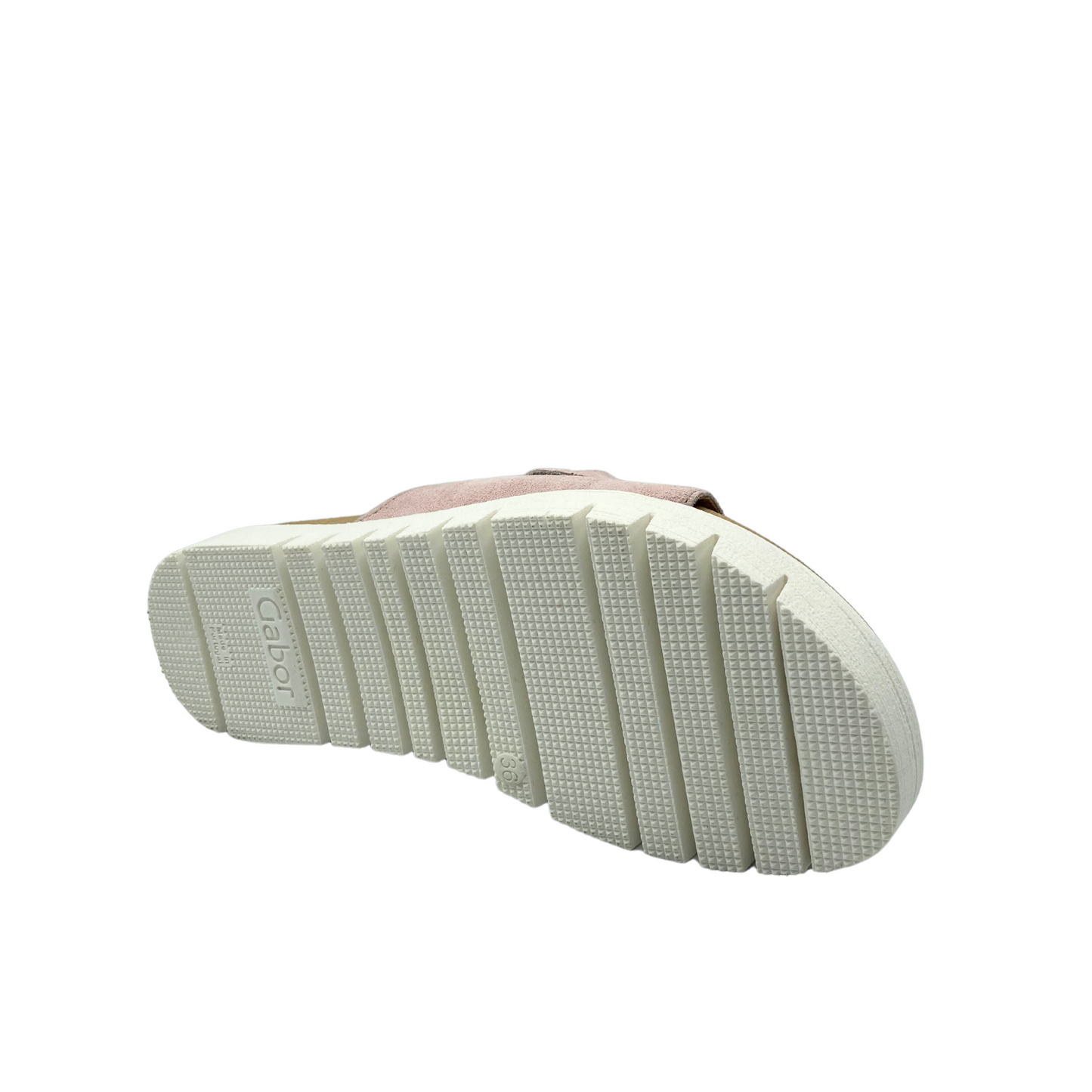 Bottom view of the sole of the Gabor Heidelberg sandal