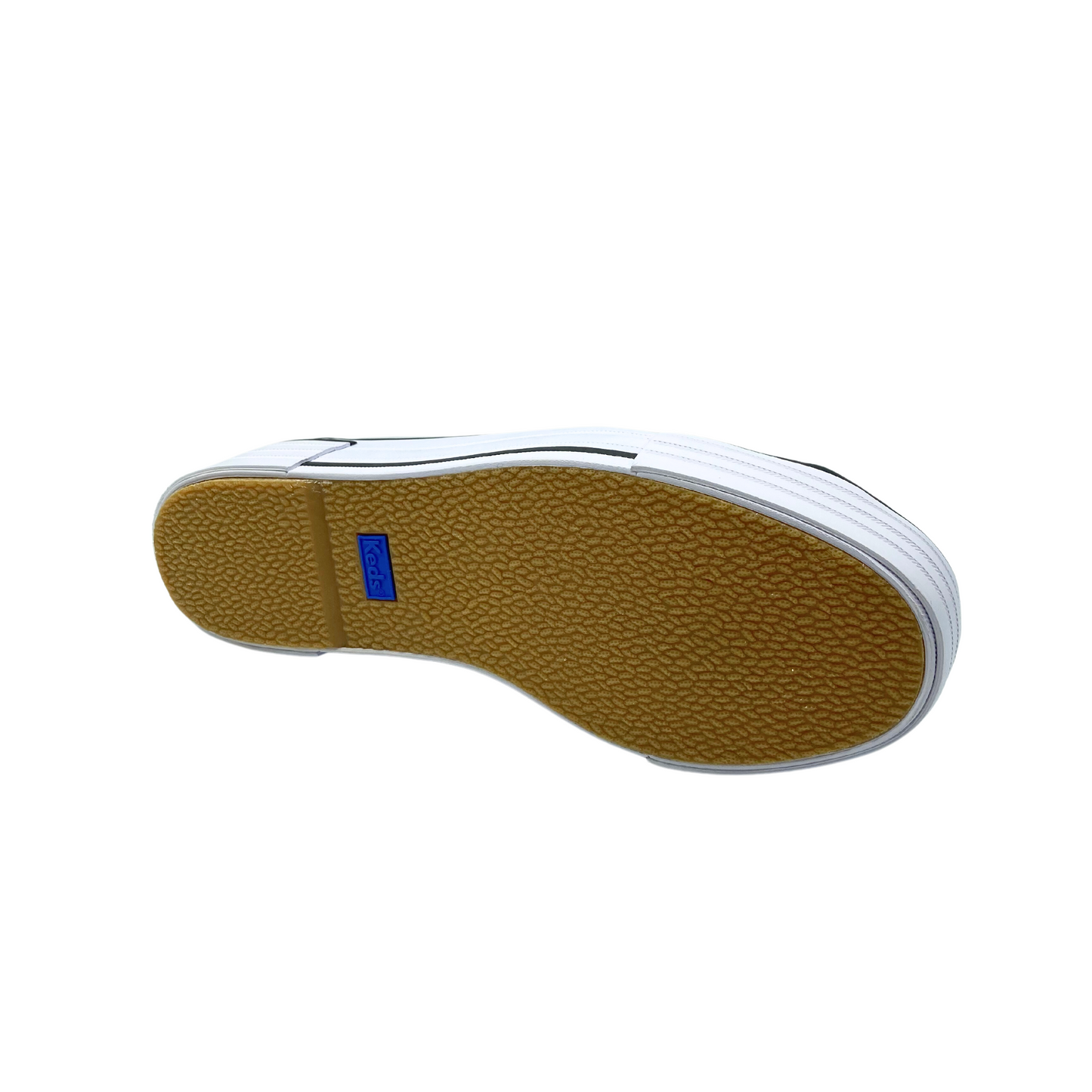 View of the sole of the Keds Triple Up white leather sneaker