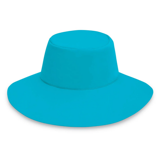 Side view of the hat, showing the brim and the whole hat.