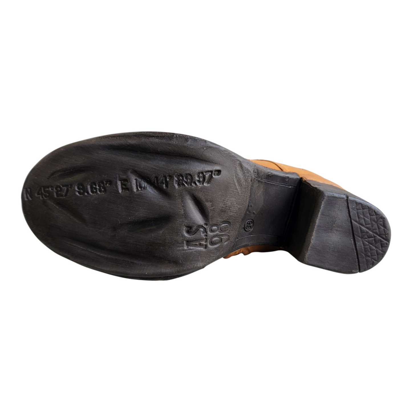 Bottom profile of the A.S. 98 Florence Boot in the colour Nacho.