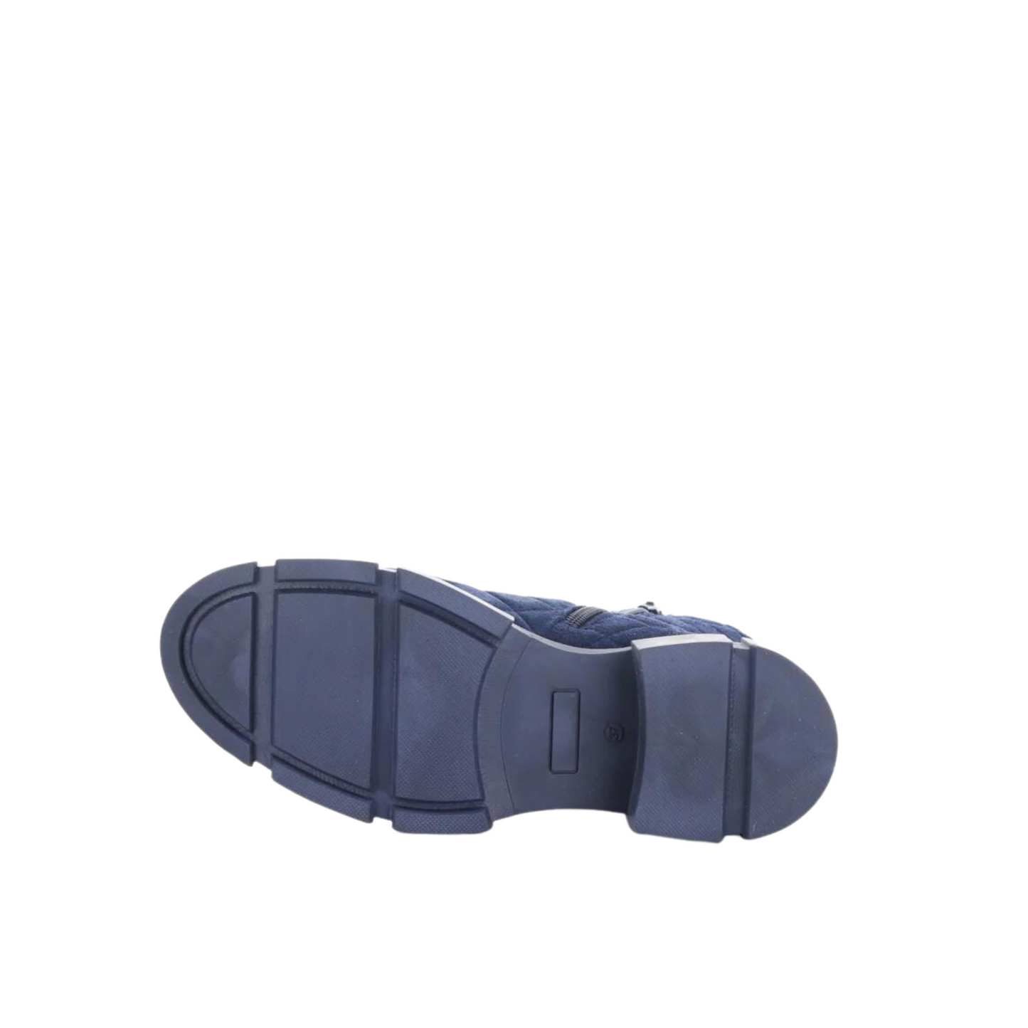 Bottom profile of the Bos & Co. Lane Boot in the colour Navy.