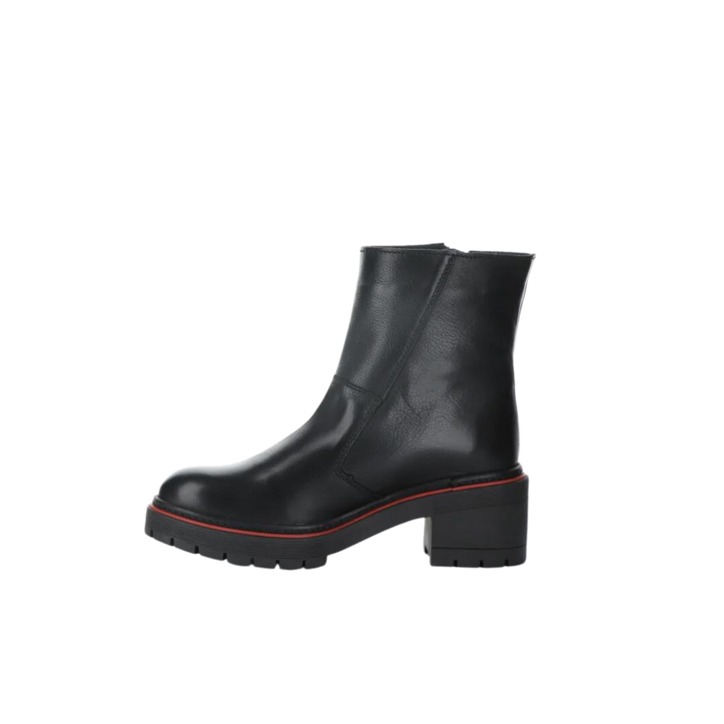 Left side profile of the Bos & Co. Zap Boot in the colour Black.
