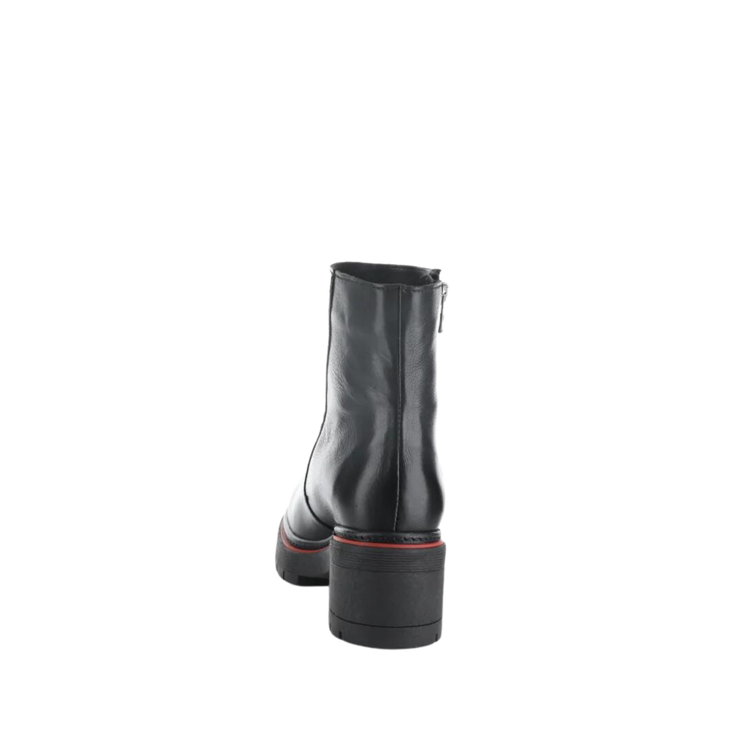 Rear profile of the Bos & Co. Zap Boot in the colour Black.