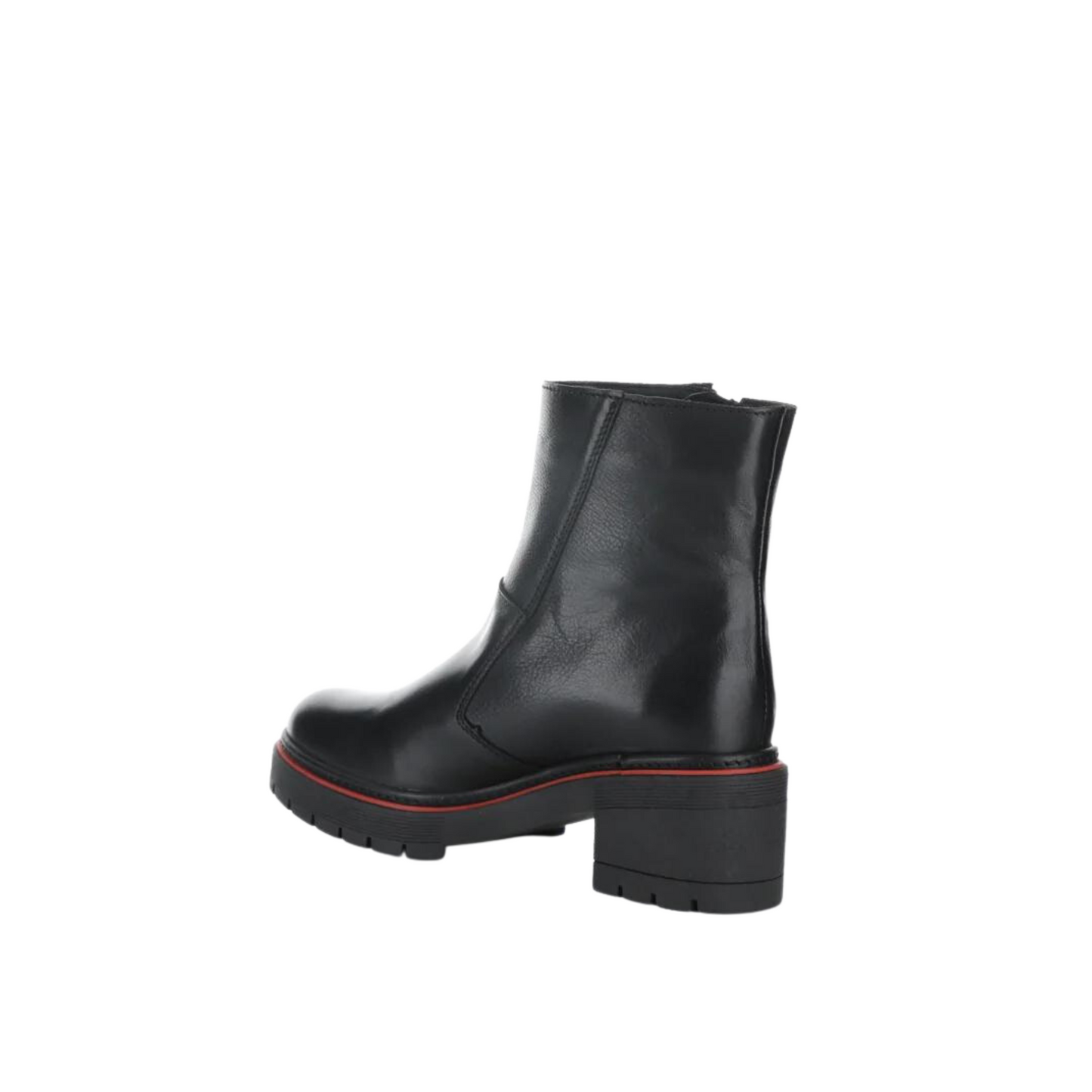 Rear angled profile of the Bos & Co. Zap Boot in the colour Black.
