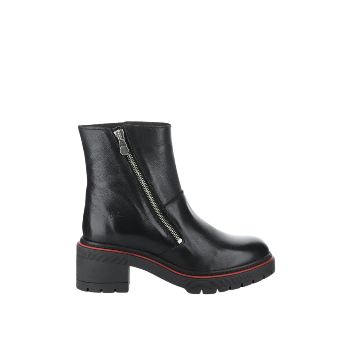 Right side profile of the Bos & Co. Zap Boot in the colour Black.
