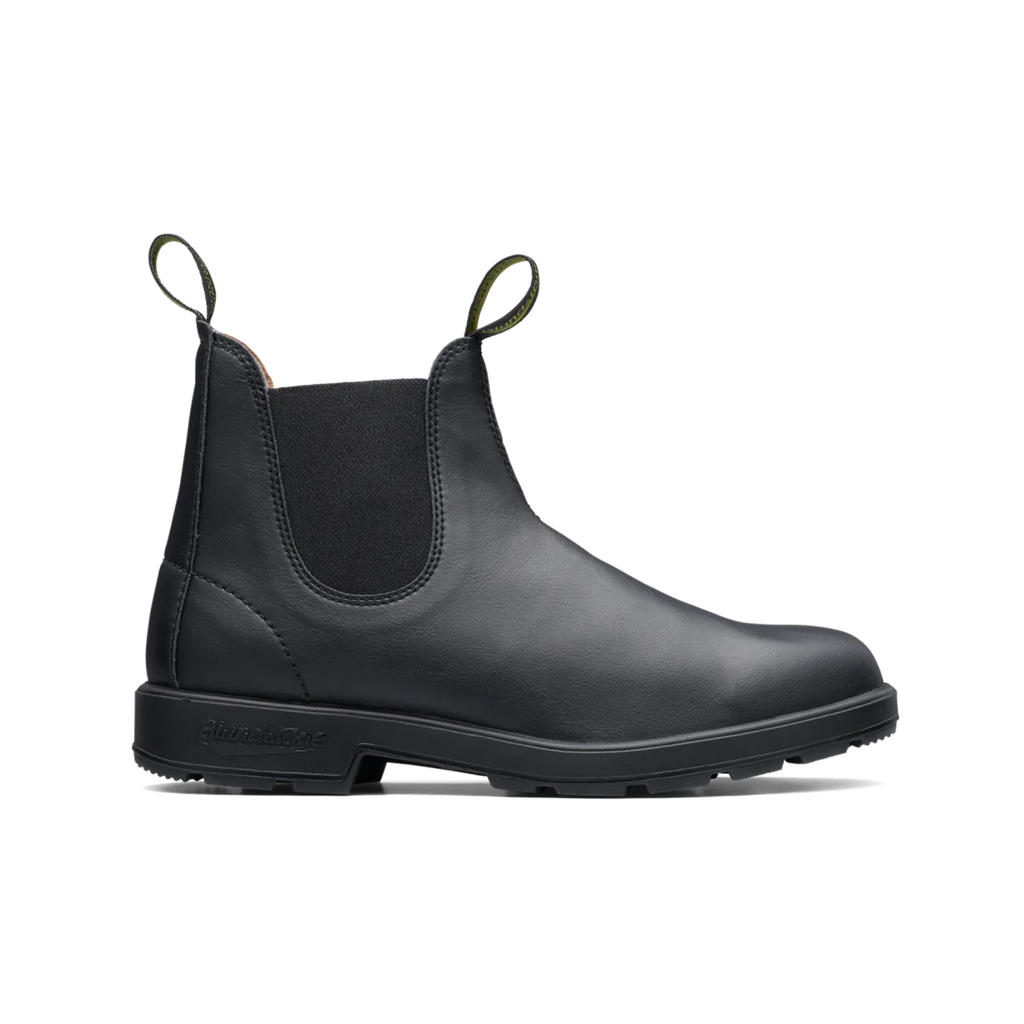 Side profile of the Blundstone Vegan Black Boot #2115.