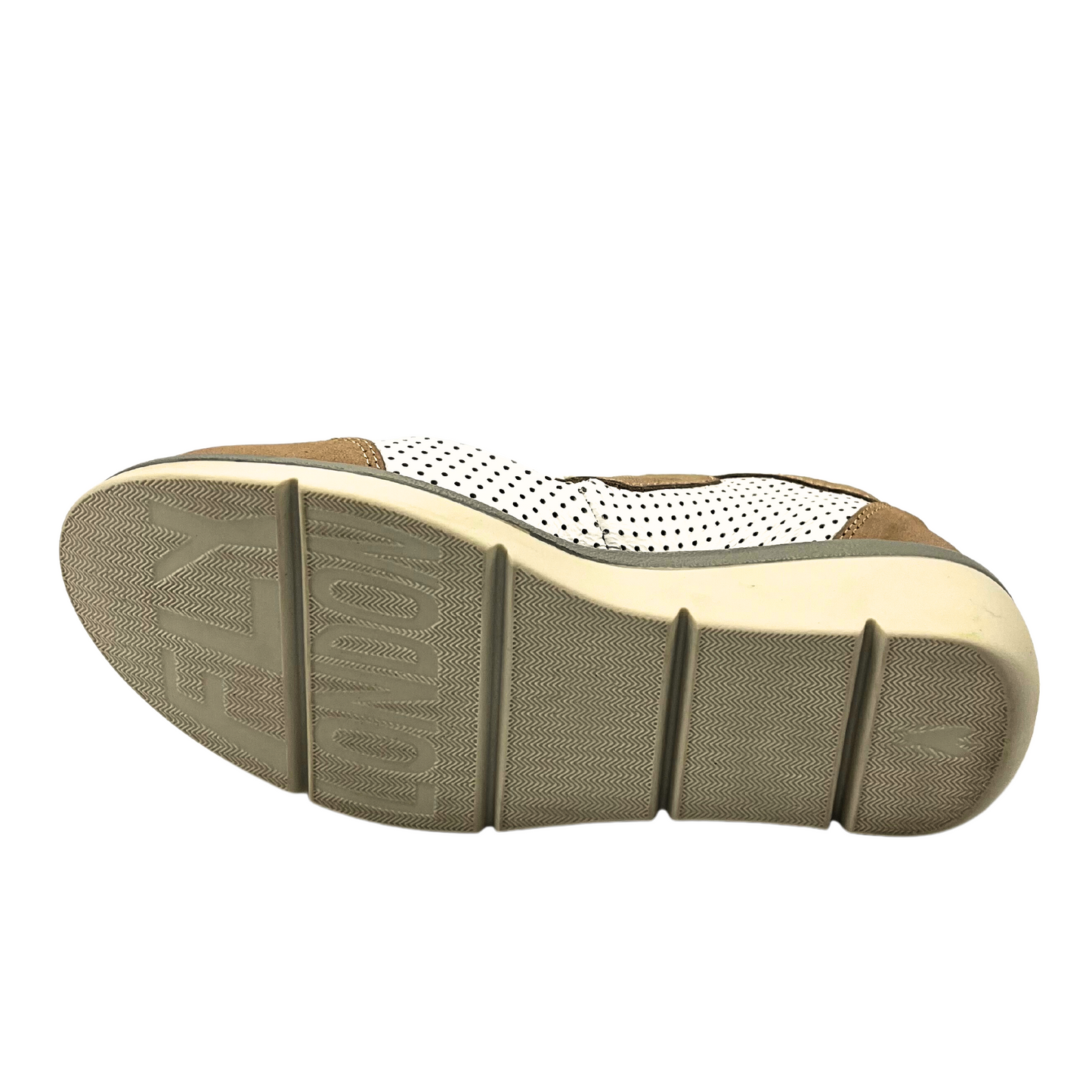 Sole of Mary Jane style shoe.