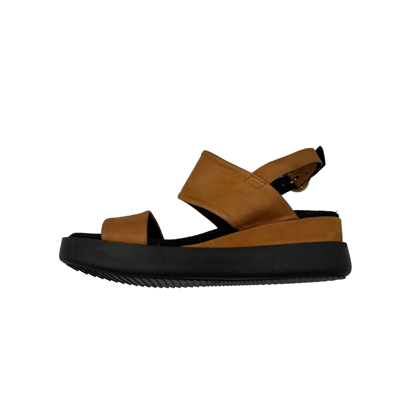 Mjus Tippa with 2" platform at heel that gently slopes into 1".