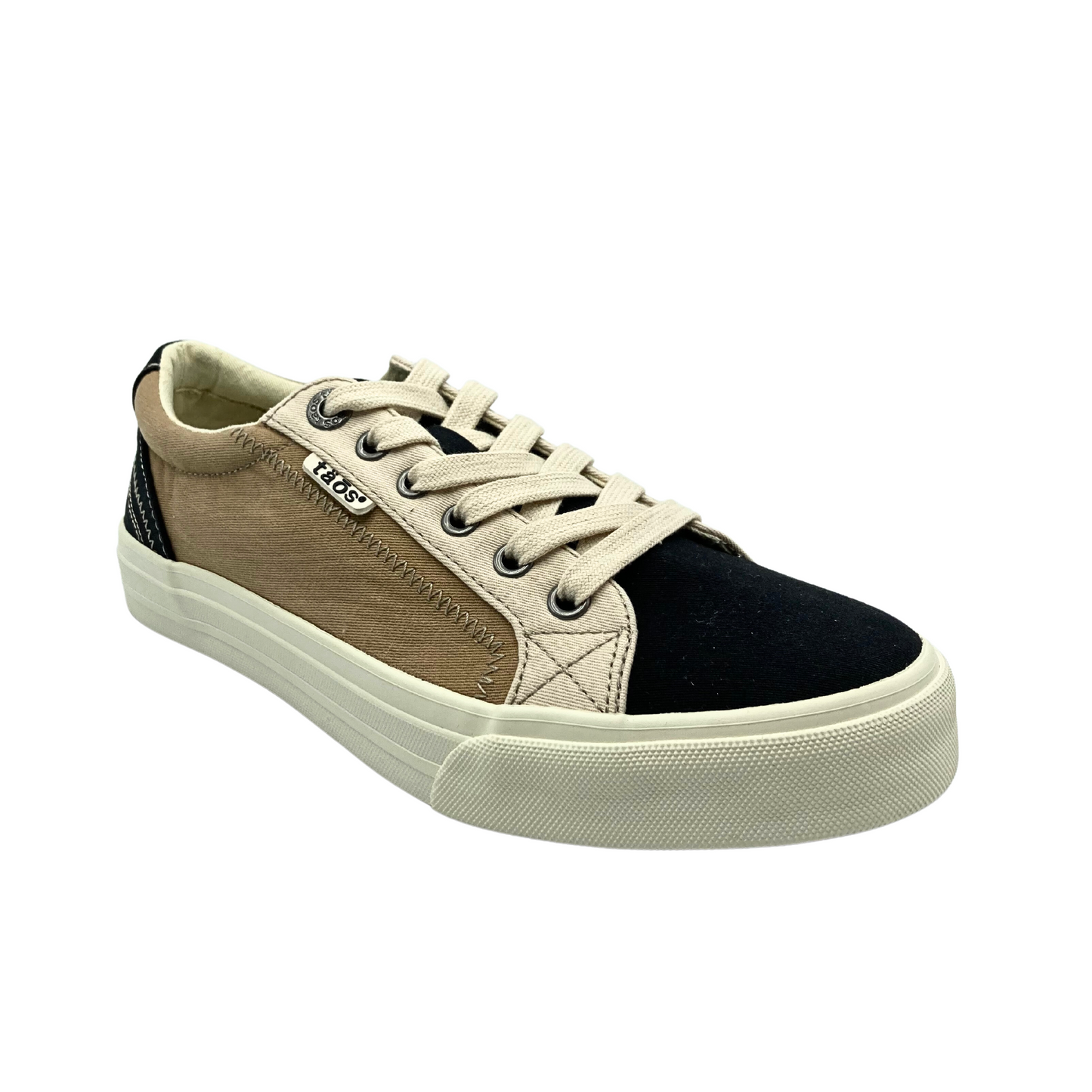 Outside view of right shoe. Shoes may be spot cleaned with damp cloth