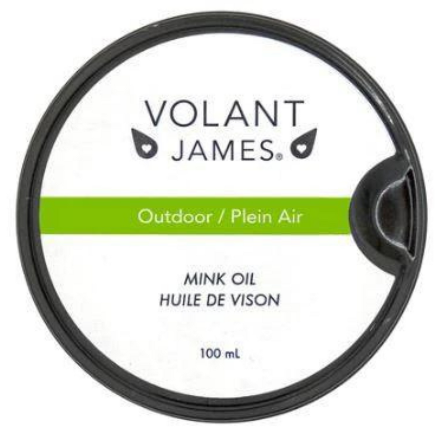 A photo of the Mink Oil container and label.