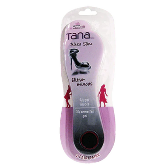 A photo of the package of gel insoles.