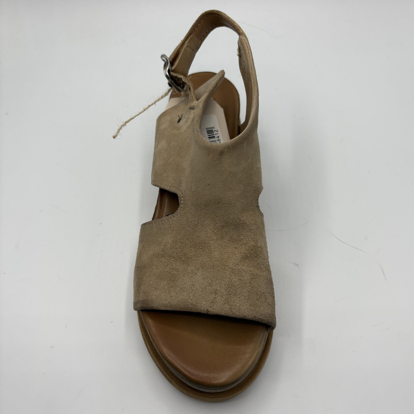 Brown sandal on a white background