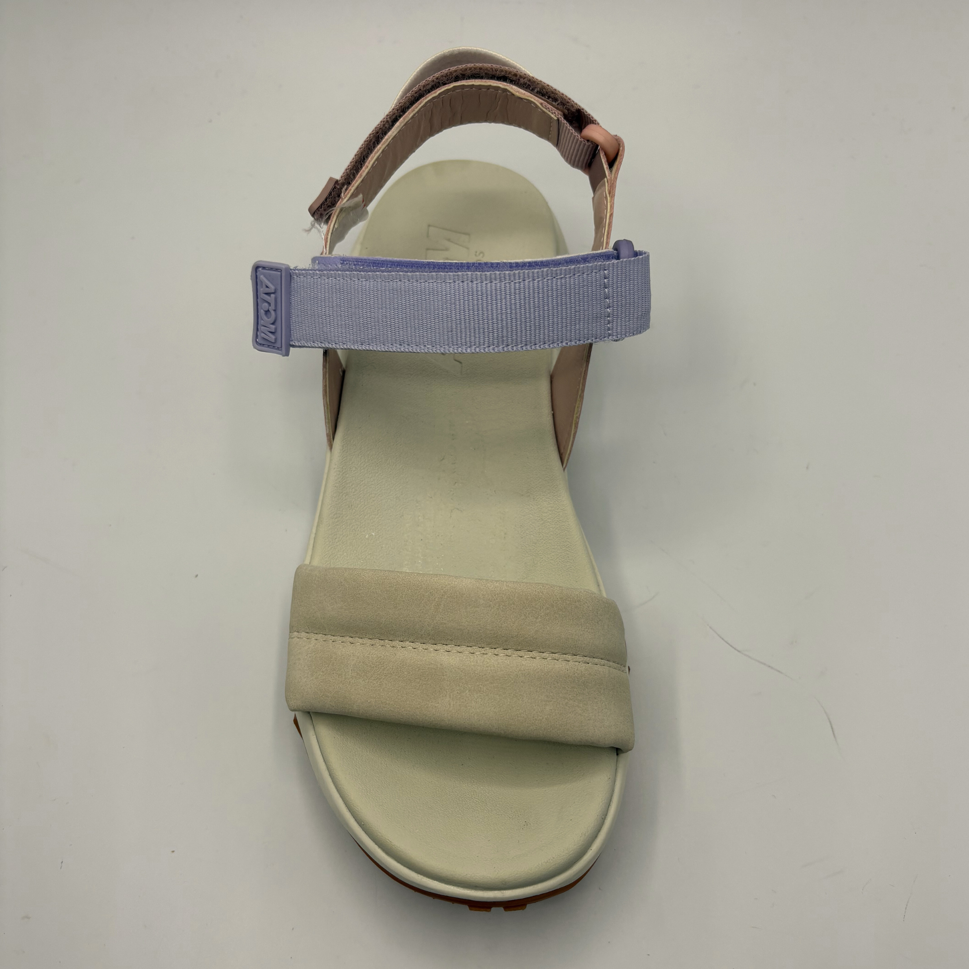 Top view of a multi strap sandal