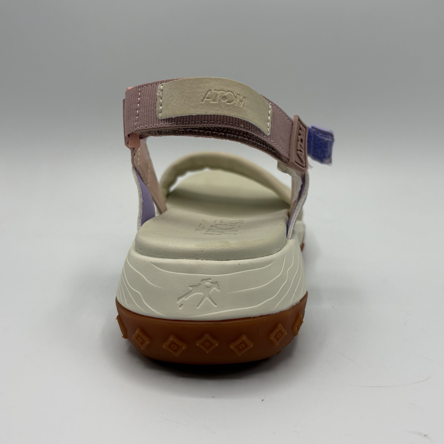 Back view of a multi strap sandal