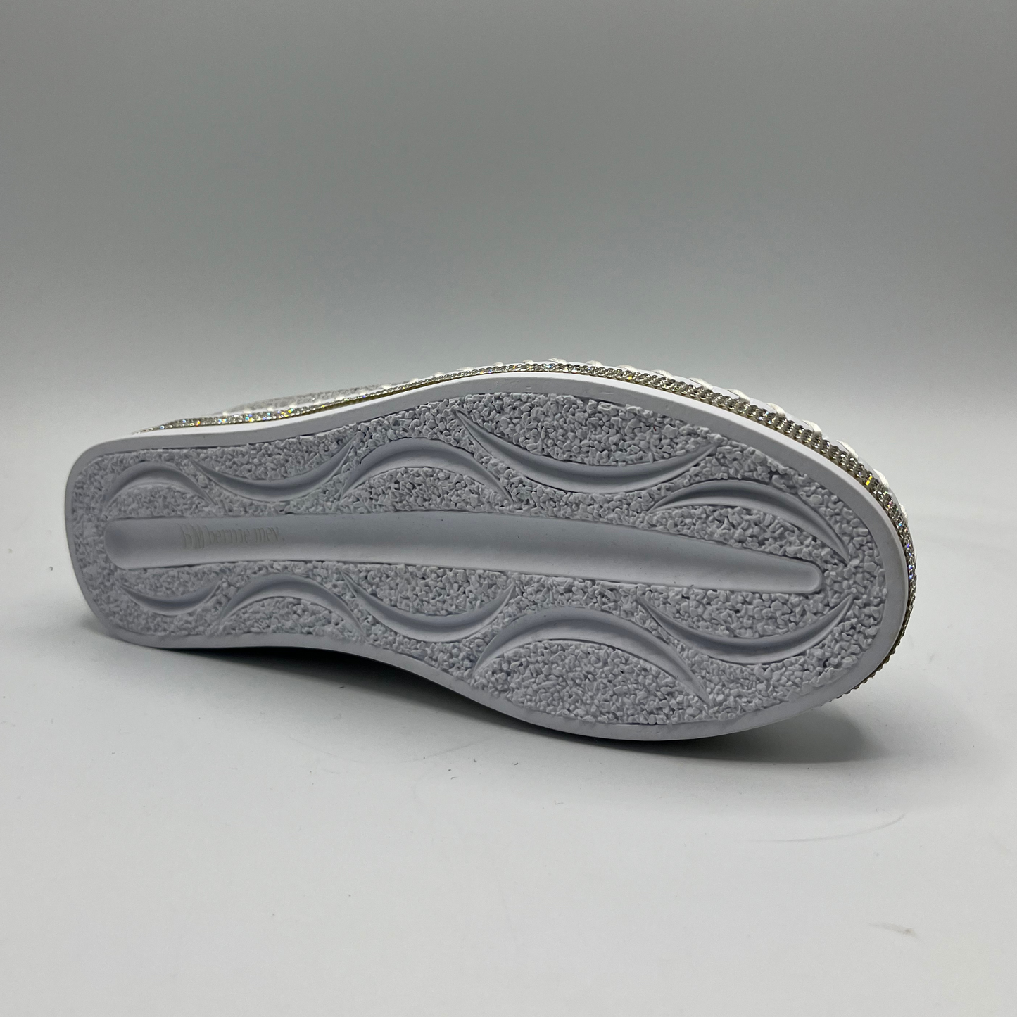 Gray shoe sole on a gray background