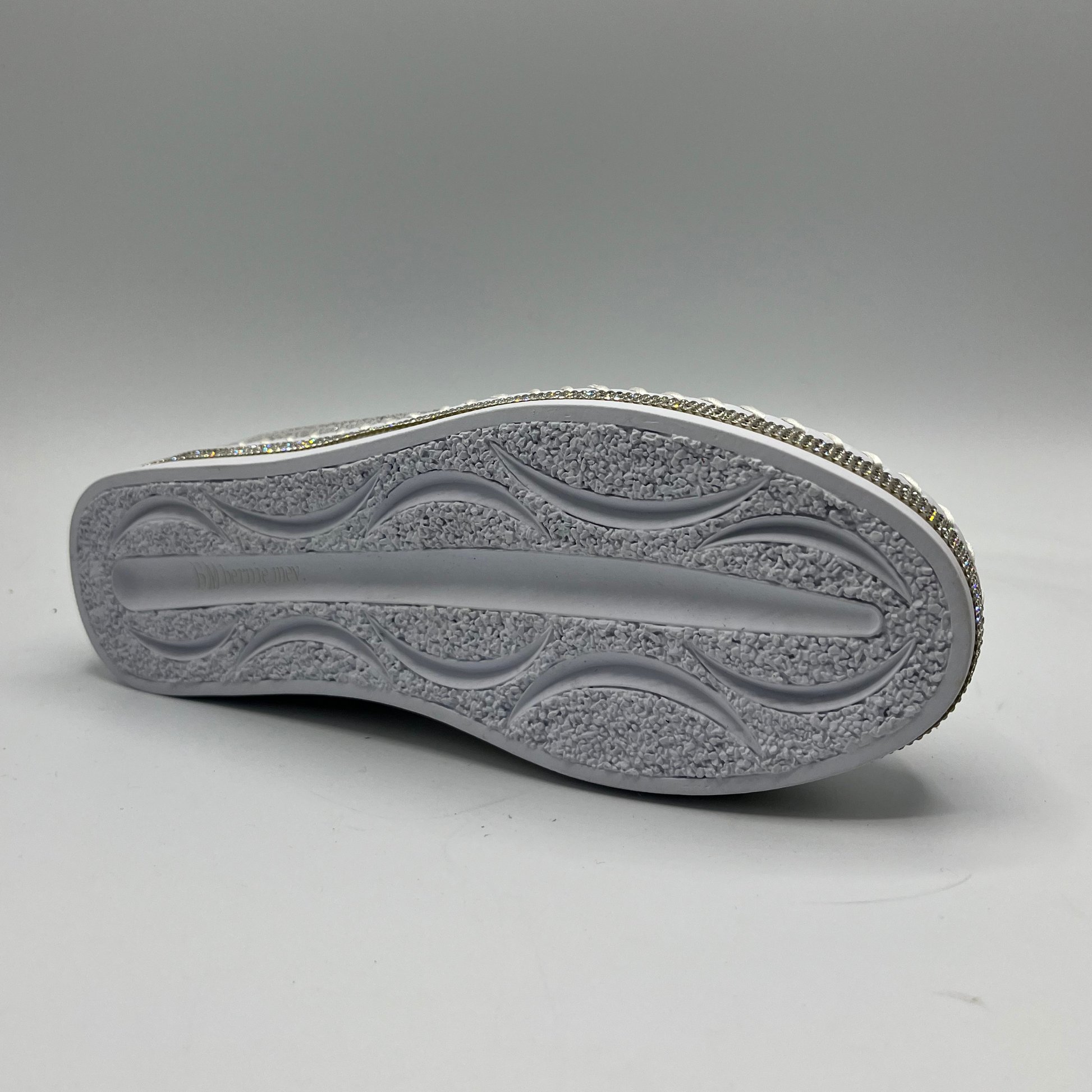 Gray shoe sole on a gray background