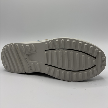 Gray sole of a shoe on a white background