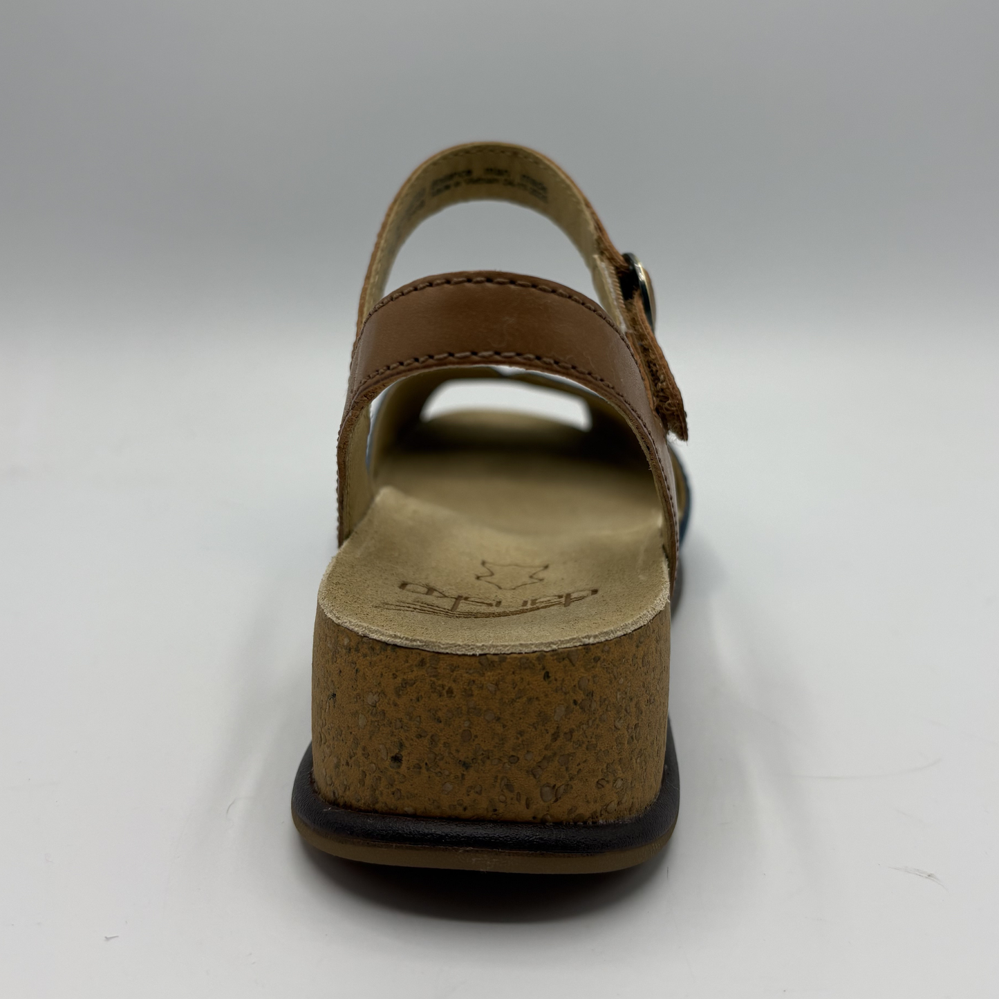Back view of a wedge sandal 