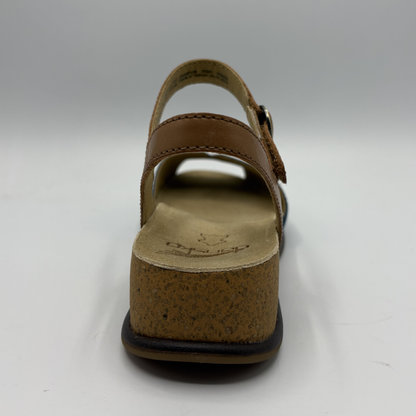Back view of a wedge sandal 