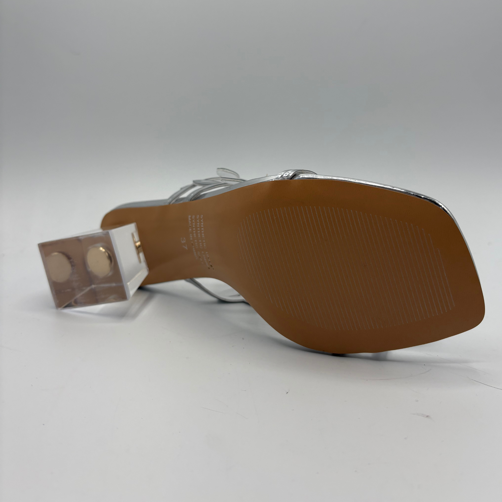 Brown sandal sole on a white background