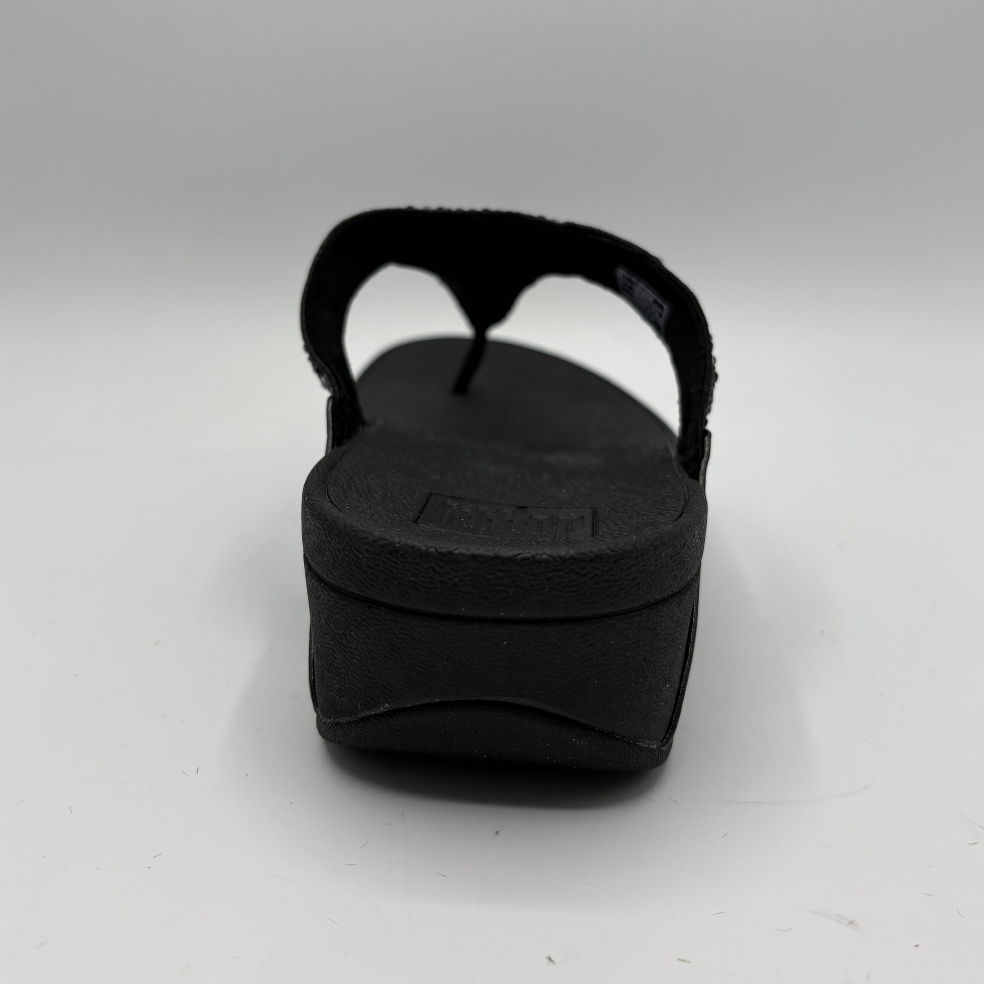 Black sandal on a white background