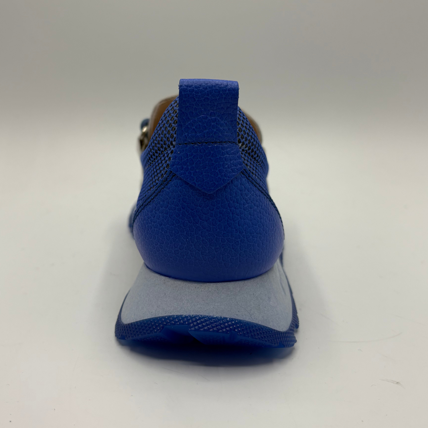 Blue sneaker on a white background