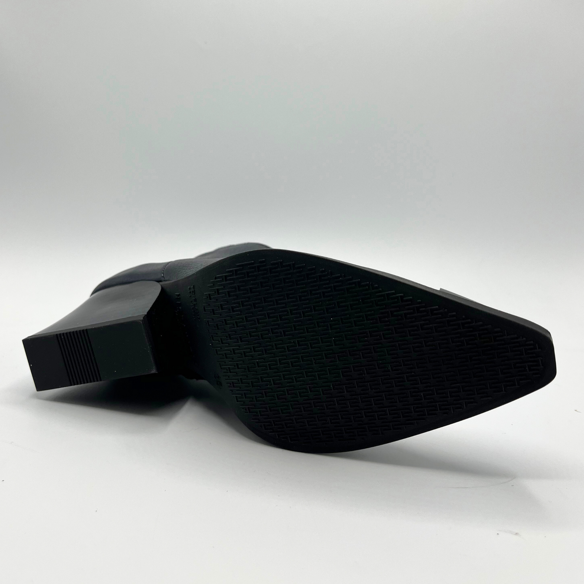 Navy shoe on a white background
