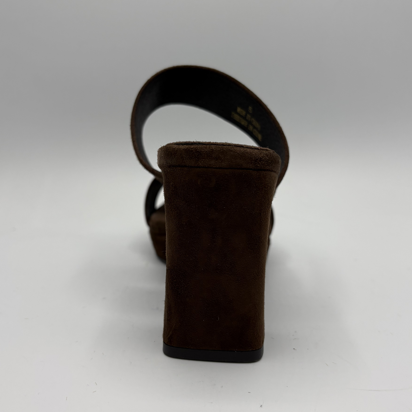 Brown sandal on a white background