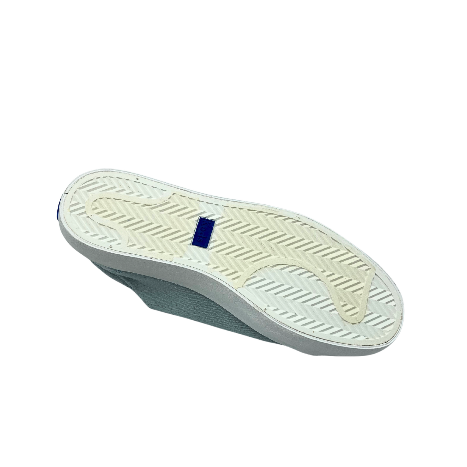 White rubber sole of the Keds Canvas Kickback Dots sneaker