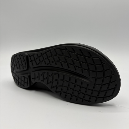 Black shoe sole on a white background