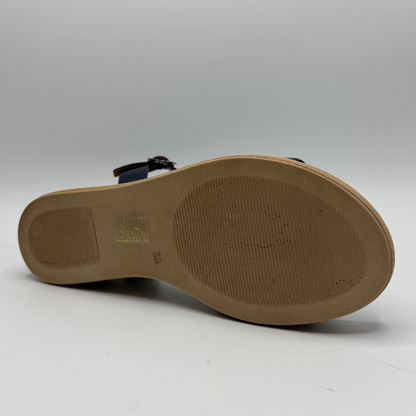 Brown sandal sole on a white background