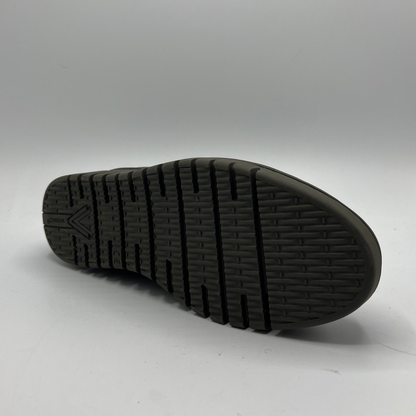 Black sole of a shoe on a white background