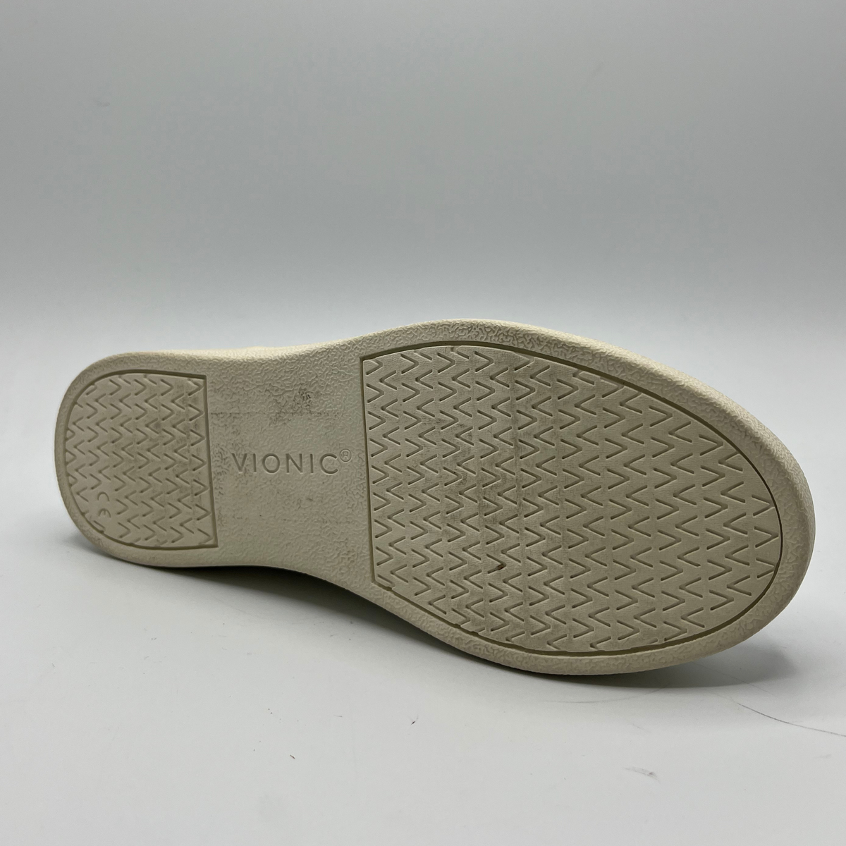 Vionic shoe sole on a gray background