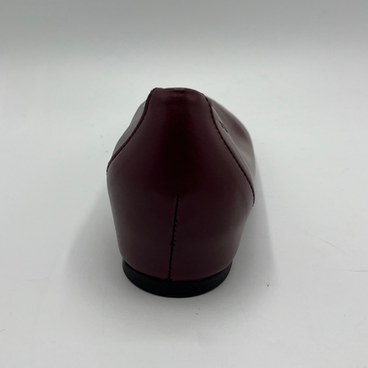 Brown shoe on a white background