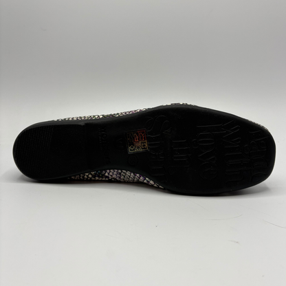 Black shoe sole on a white background