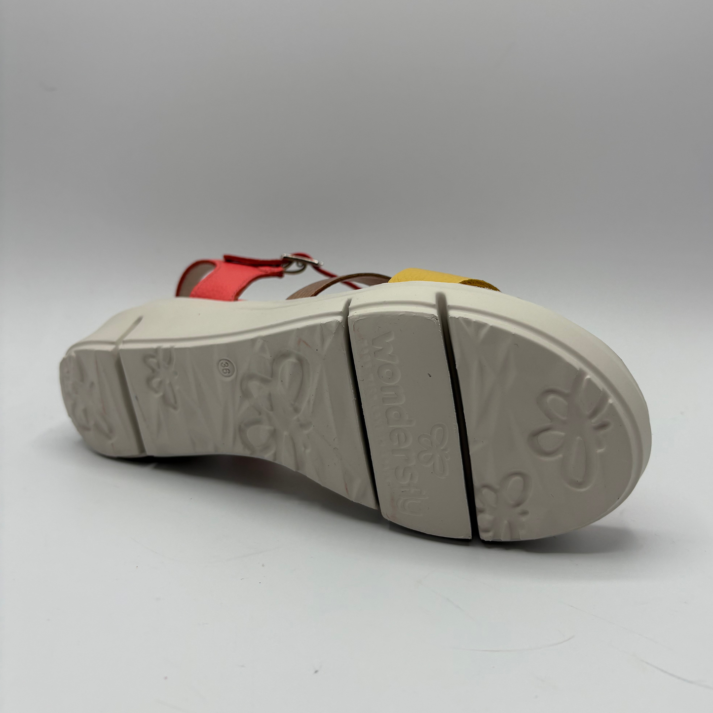 Wondershoes sandal sole on a white background