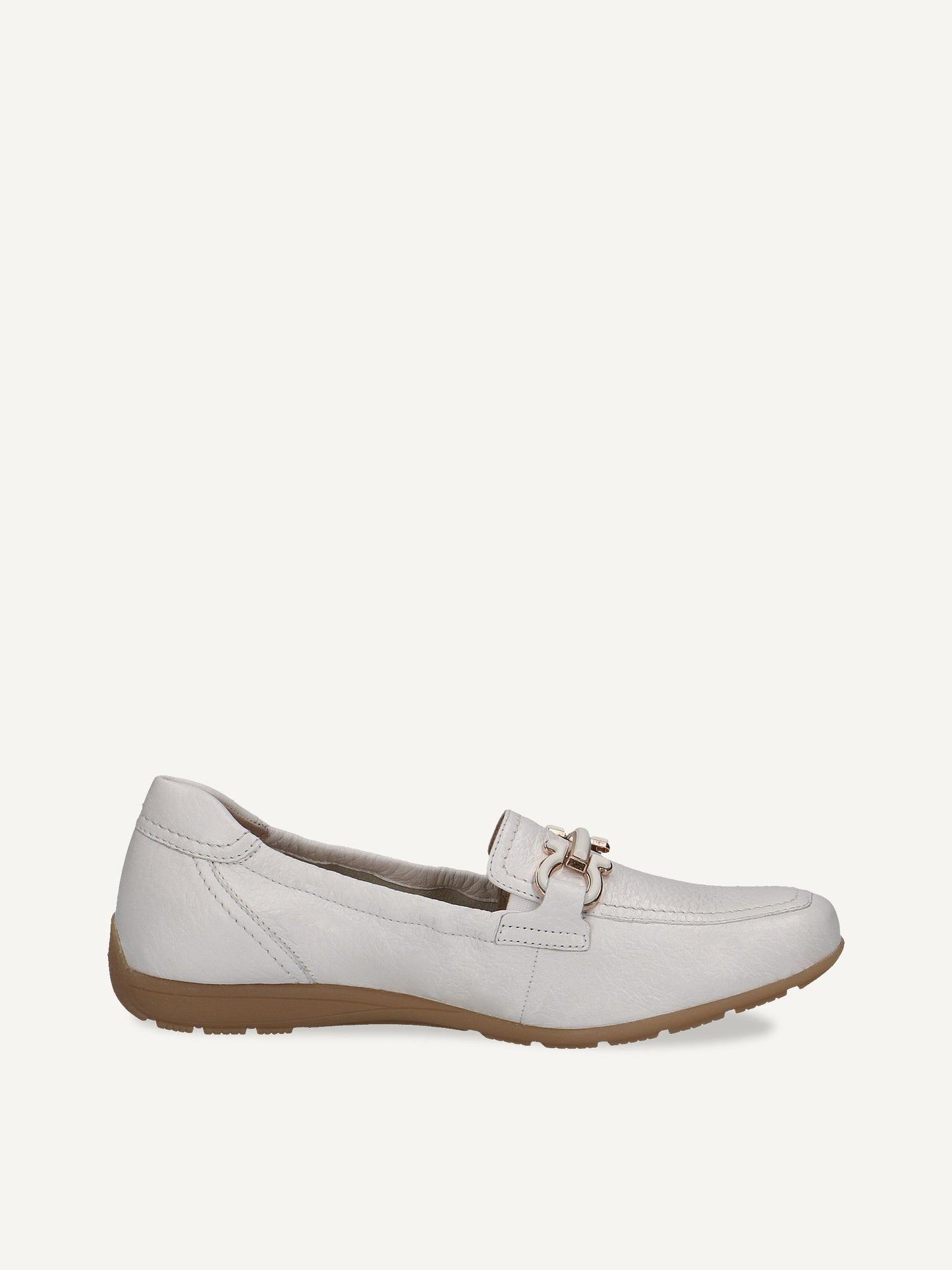 White loafer shoe on a white background