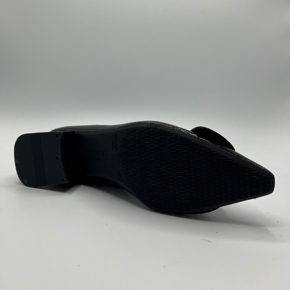 Black shoe sole on a white background