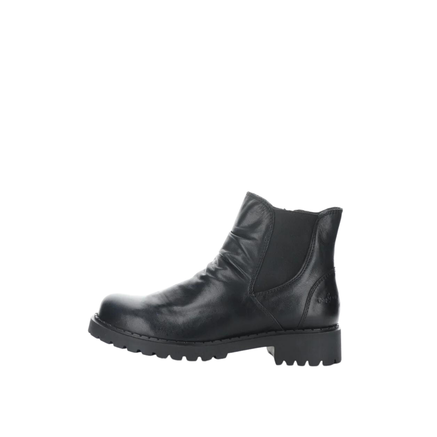 Left side profile of the Bos & Co Barb Boot in the colour Black.