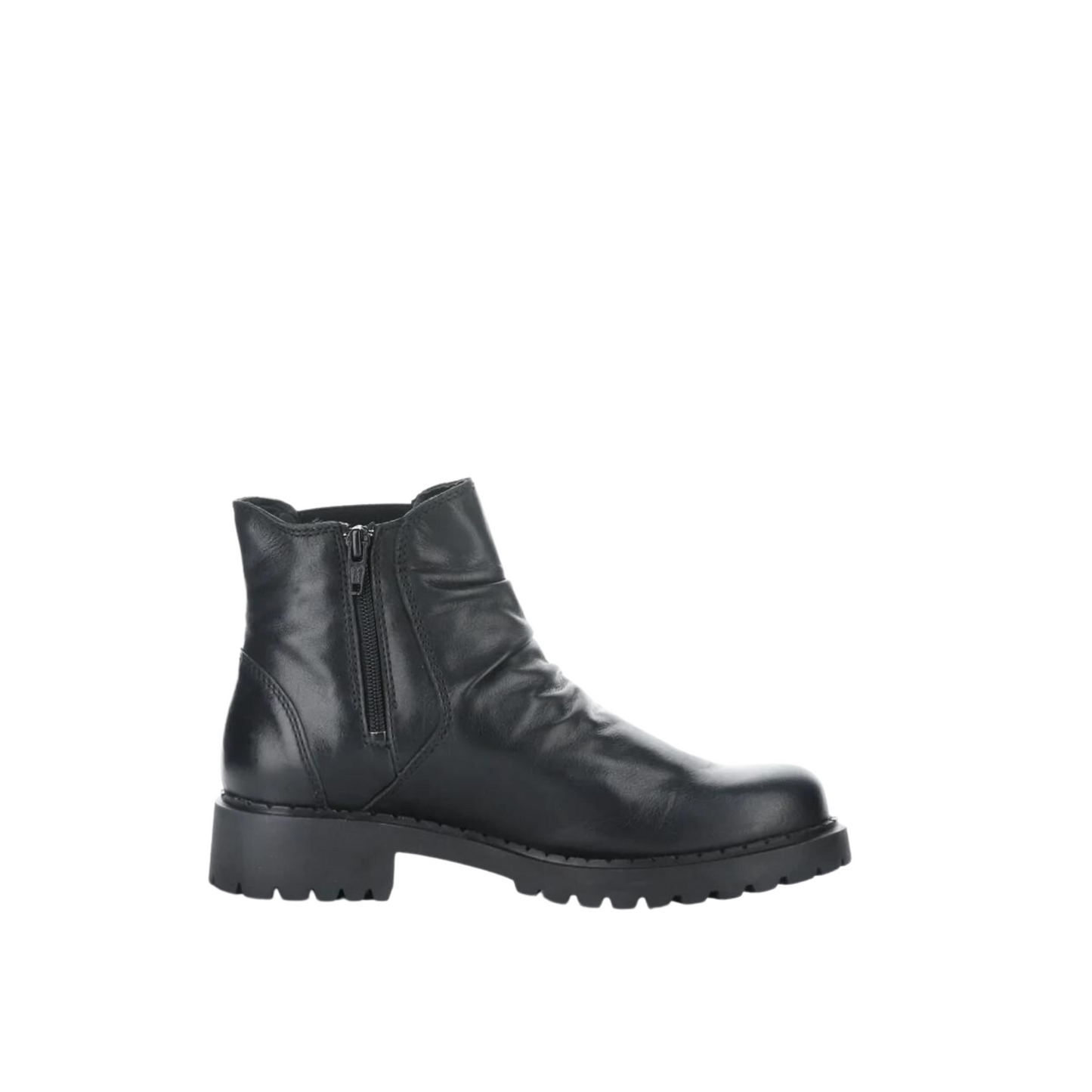 Right side profile of the Bos & Co Barb Boot in the colour Black.
