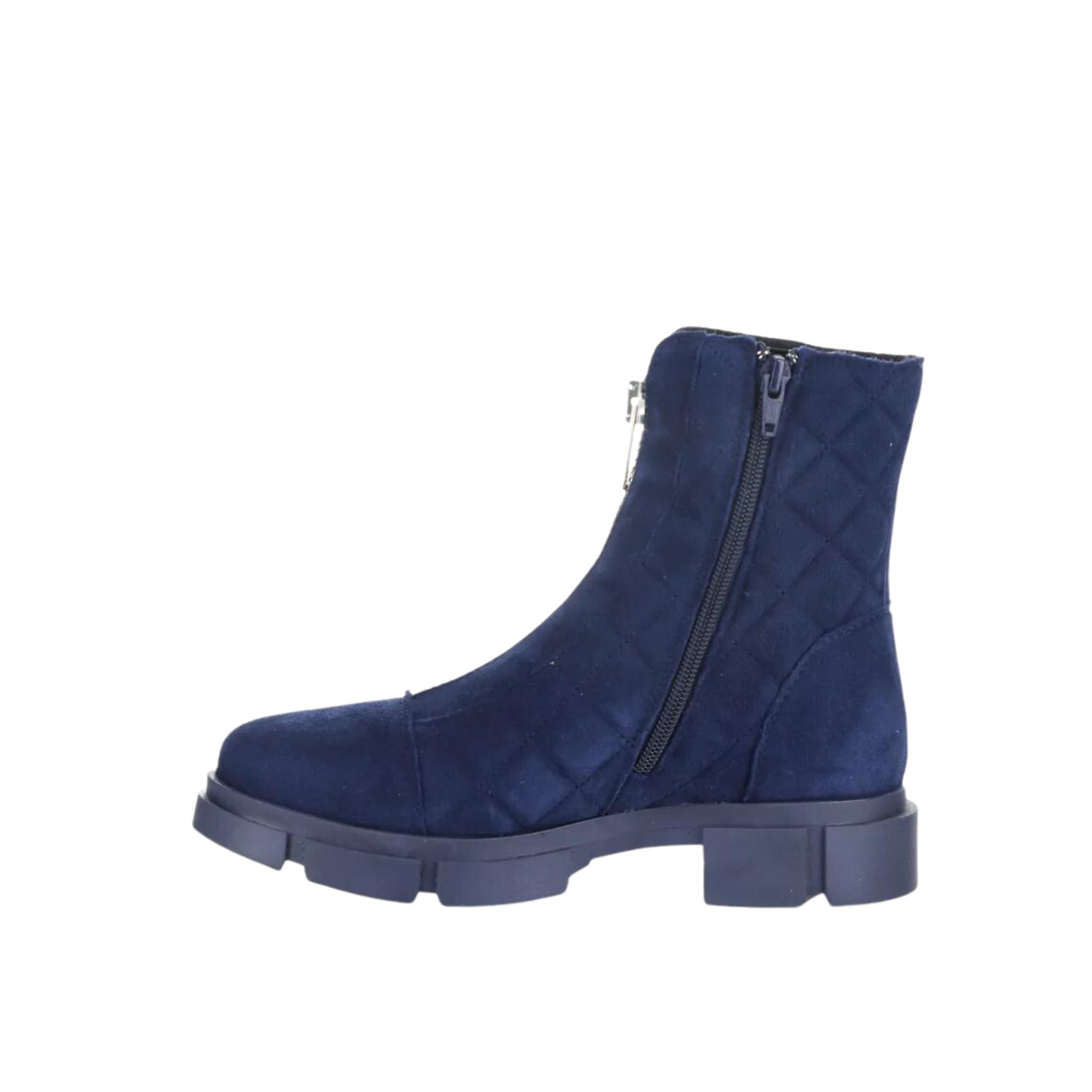 Left side profile of the Bos & Co. Lane Boot in the colour Navy.