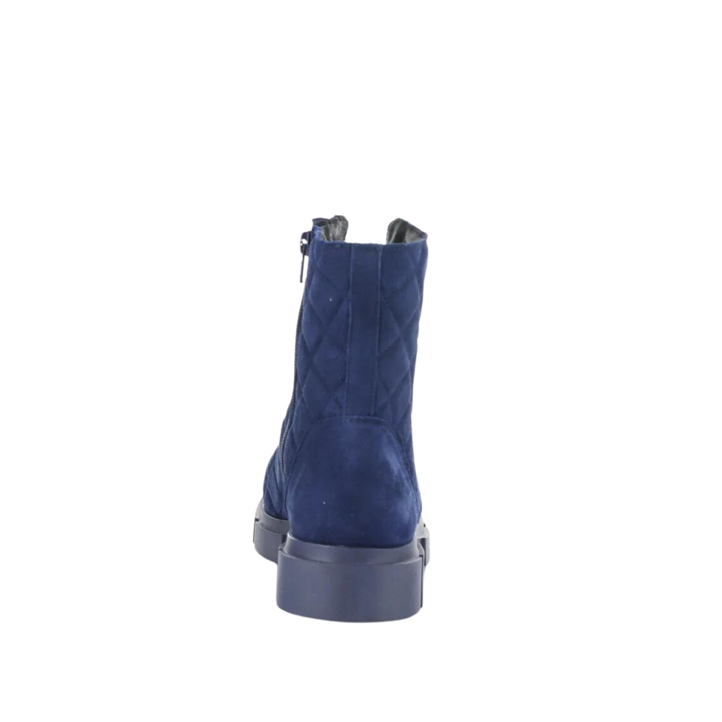 Rear profile of the Bos & Co. Lane Boot in the colour Navy.