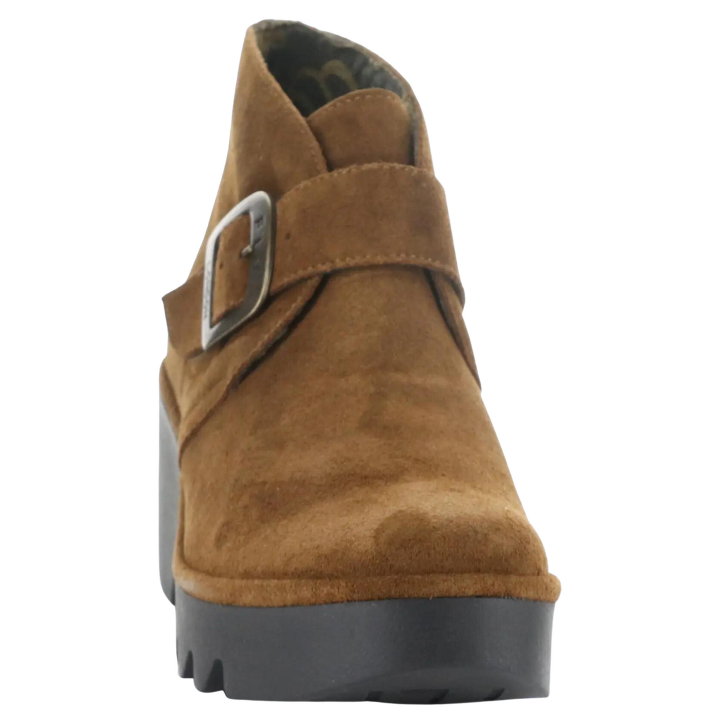 Front profile of the Fly London Birt Boot in the colour Camel Tan.