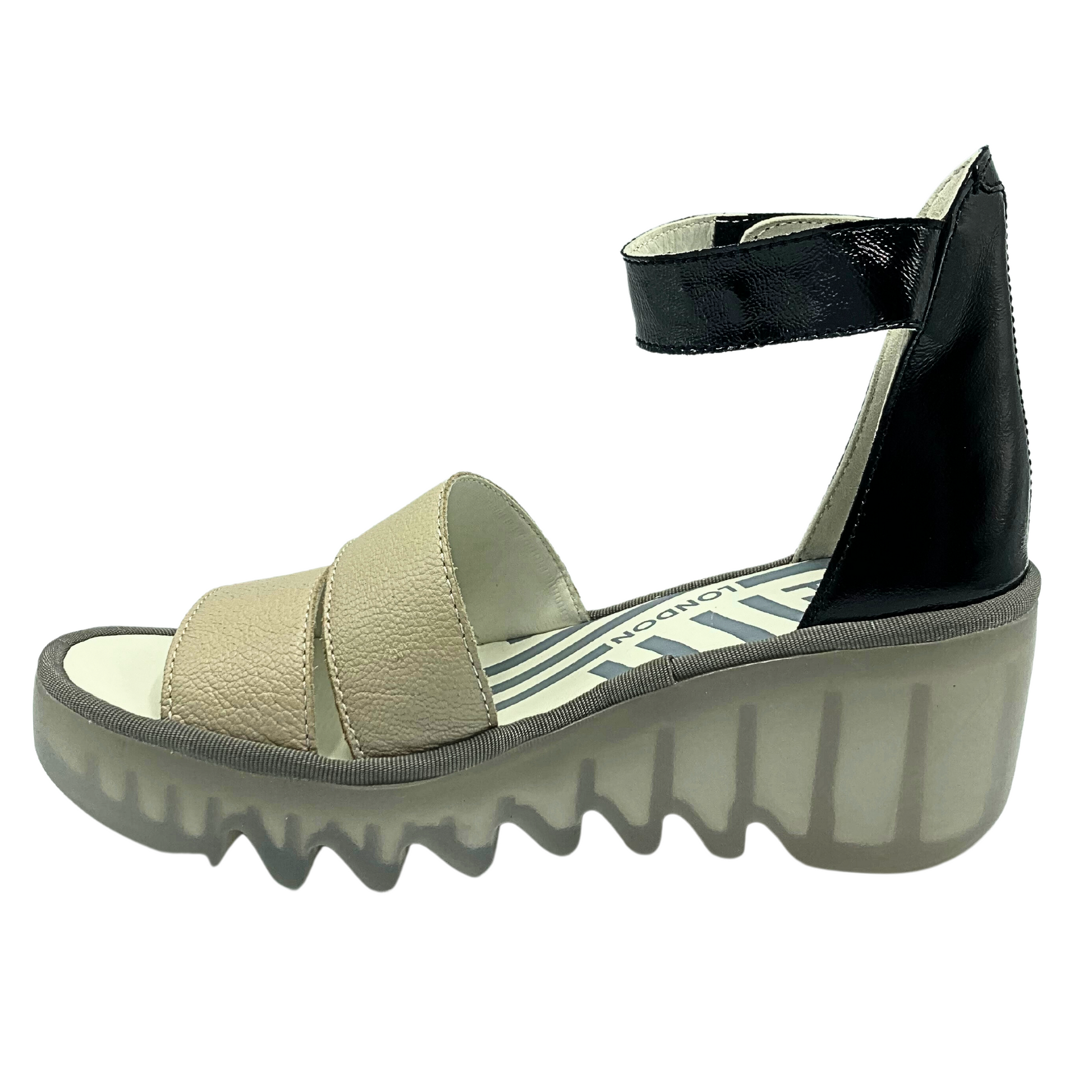 Fly london 2025 peep toe wedge
