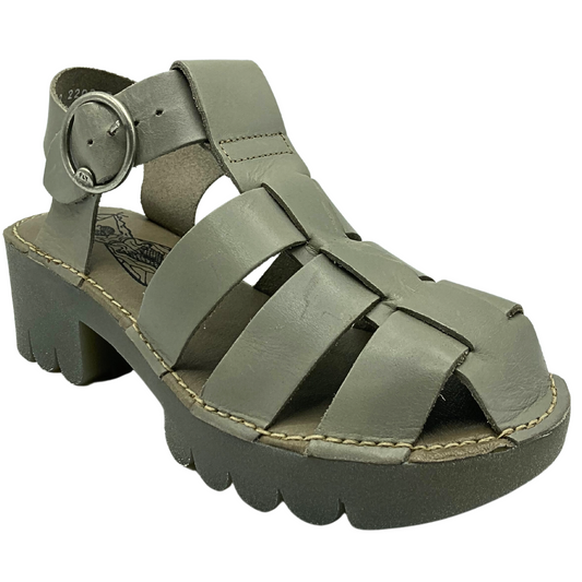Angled front view of the Fly London Emme fisherman sandal