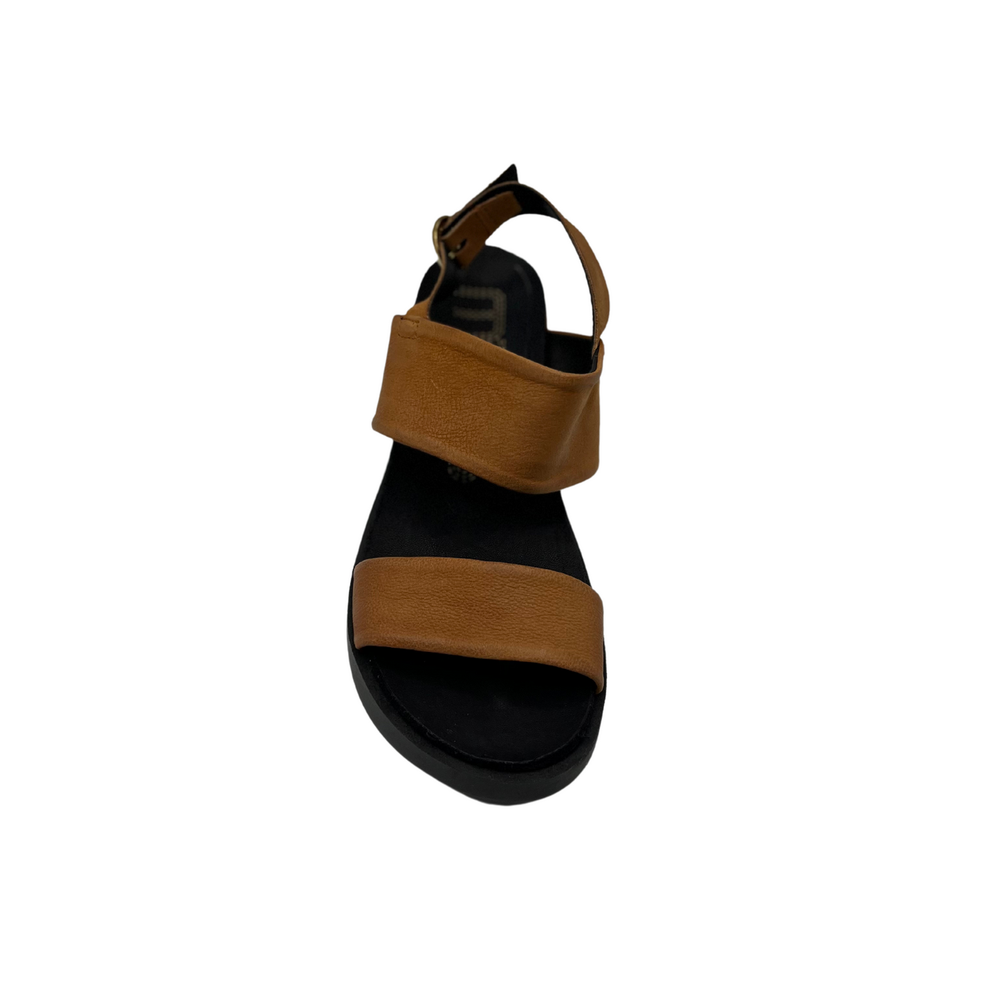 Front View of the Mjus Tippa leather sandal made in Italy.