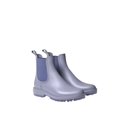 Front angled profiles of a pair of Toni Pons Cancun Boots in the colour Blue.