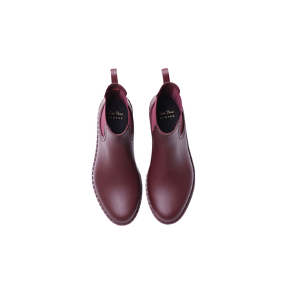 Top profiles of a pair of Toni Pons Coney Boots in the colour Burgundy.