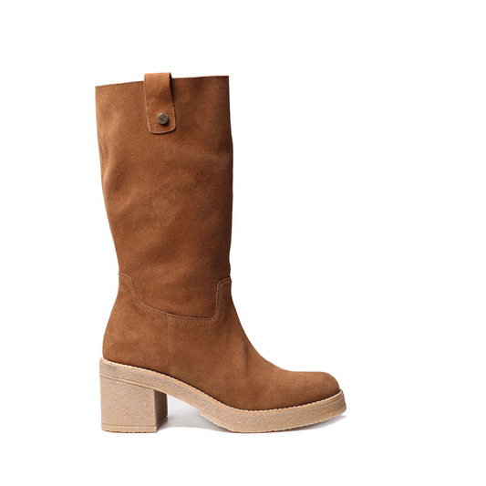 Side profile of the Toni Pons Palty Boot in the colour Tobacco.